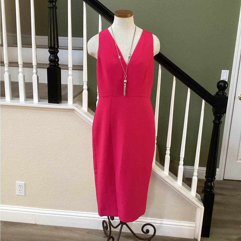 New Gabrielle Union Elegant Pink Sleeveless Dress